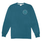Laser Barcelona x Deluxe Cycles - HUDSON ROUND LONGSLEEVE (PETROL GREEN)
